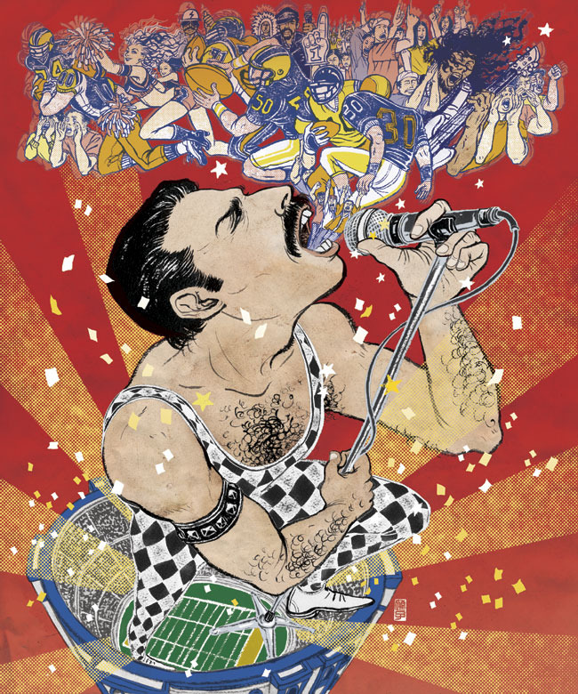ESPN Magazine (February 2010): We Will Rock You - Final Illustration