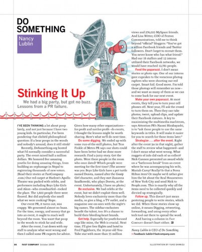 Fast Company Magazine (October 2009)