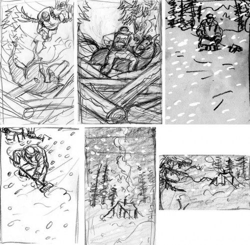 Outdoor Magazine (March 2010): Watercolor Sketches